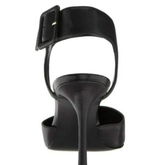 Nine West Elisabeti Leather Pointed Toe Formal Slingback Sandals - Picture 3 of 7